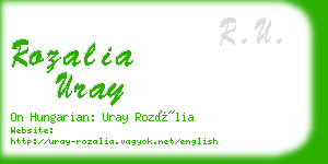 rozalia uray business card
